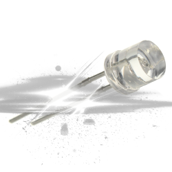 Lysdiode, 8 stk, hvid, med...