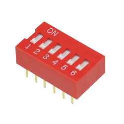 DIP Switch, 6 kontakter