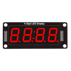 7 segment display modul, Rød