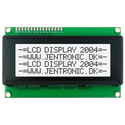 LCD display 2004 I2C, Hvid