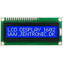 LCD display 1602 I2C, Blå
