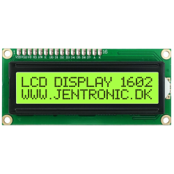 LCD display 1602 I2C, Grøn